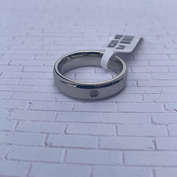 Men's Simple Minimalist Bling Ring size 10 - Picture 3 of 5